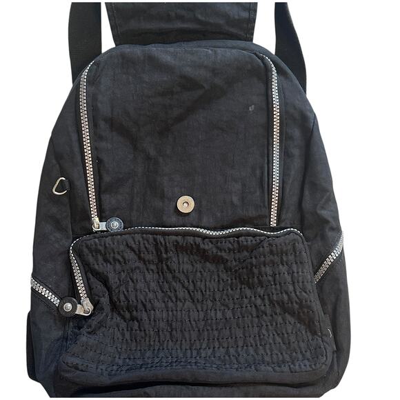Kipling Black Backpack Womens Nylon Lightweight Purse Book Bag main image 9